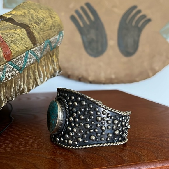 Paige Wallace Jewelry - Paige Wallace Turquoise German Silver Cuff